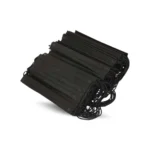 Máscara descartável com elástico tnt preta Ntflex c/ 50 uds