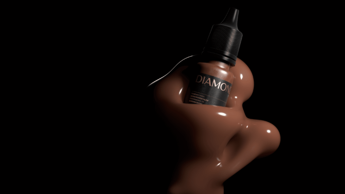 Pigmento Mineral Diamond - Marrom Claro - 5ml - Imagem 5