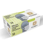 Máscara Cirúrgica Tripla c/ Elástico 50 Unds - Descarpack