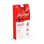Folhas Prontas Faciais c/24 folhas Morango Depilflax