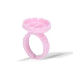 Anel batoque Flor Porta Cola Extensão de Cílios 50 un