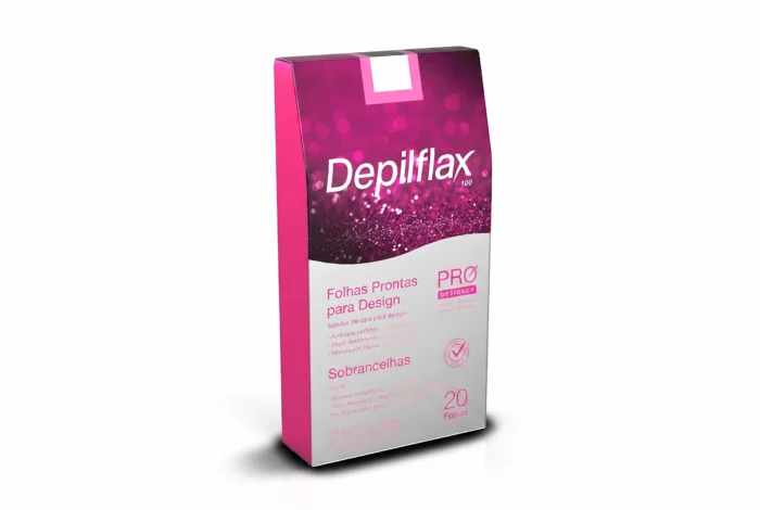 Folhas Prontas p/ Design de Sobrancelha Depilflax c/20un - Imagem 2