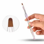 Pincel Unha Gel Uv Led Acrigel Fibra Porcelana