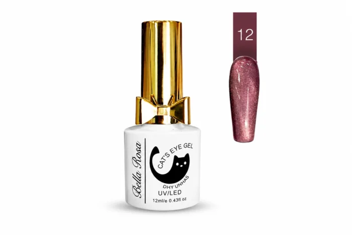 Esmalte Em Gel Magnético Cats Eye Bella Rosa 12ml - Imagem 8