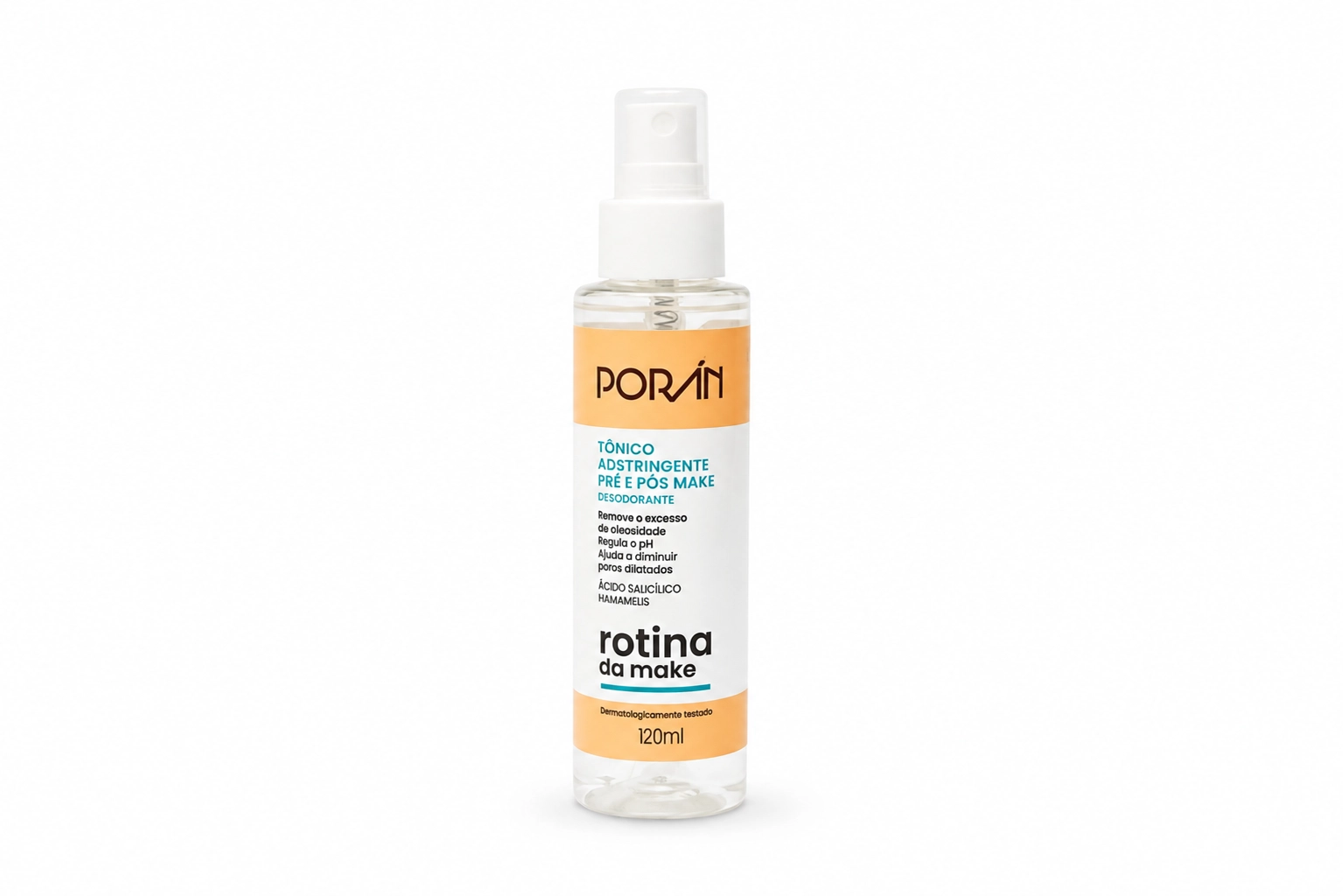 15584576835-442.webp Tônico Adstringente Pré e Pós Make Porán 120ml - Imagem 1